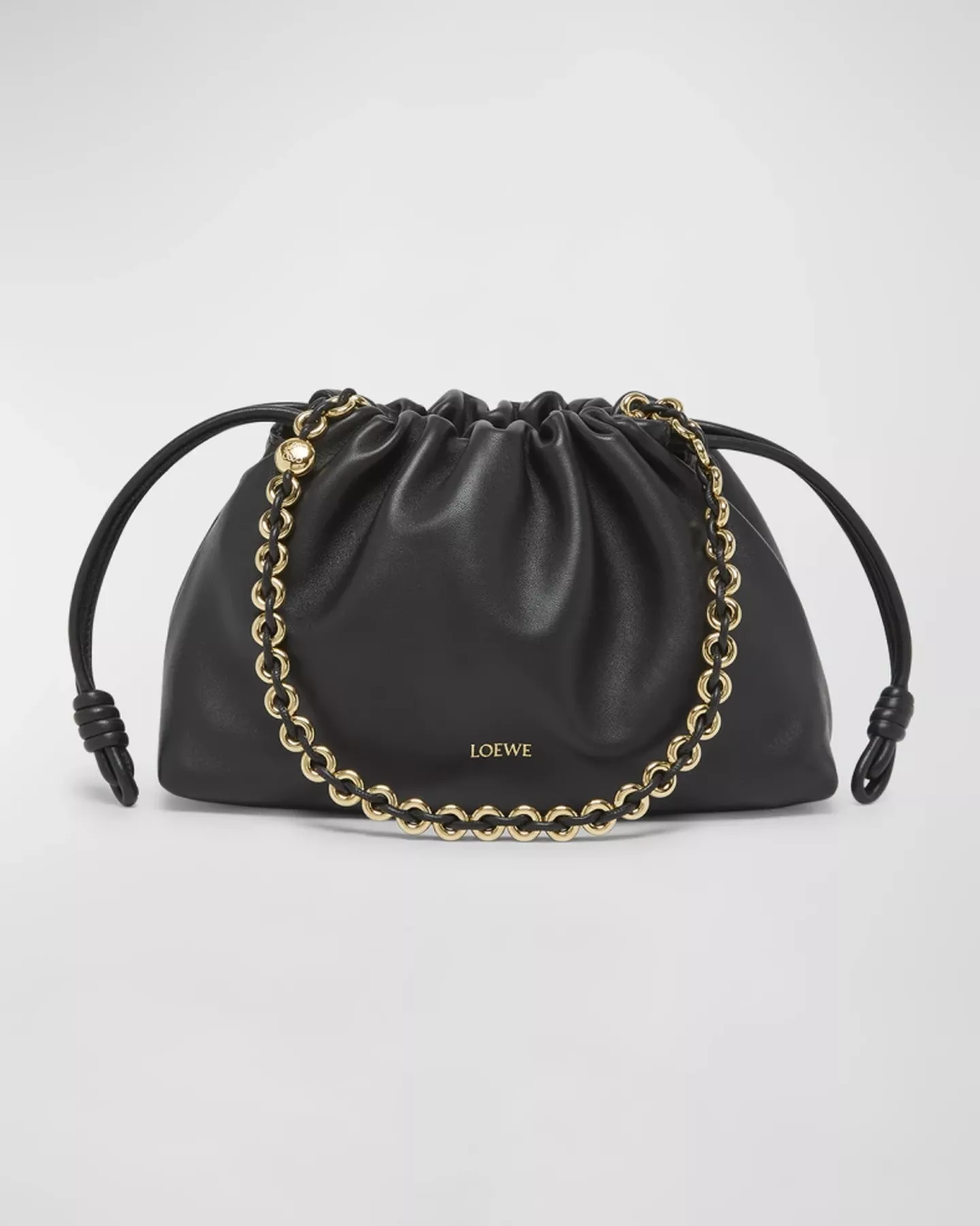 Flamenco Bag in Napa Leather with Detachable Chain