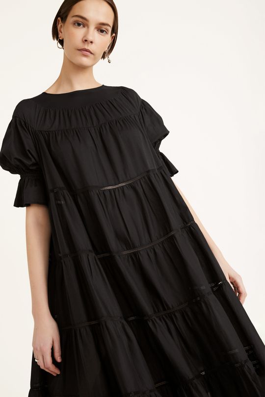 Soliman Dress - Navy | SHOP BAZAAR