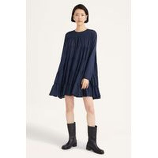 Soliman Dress - Navy | SHOP BAZAAR