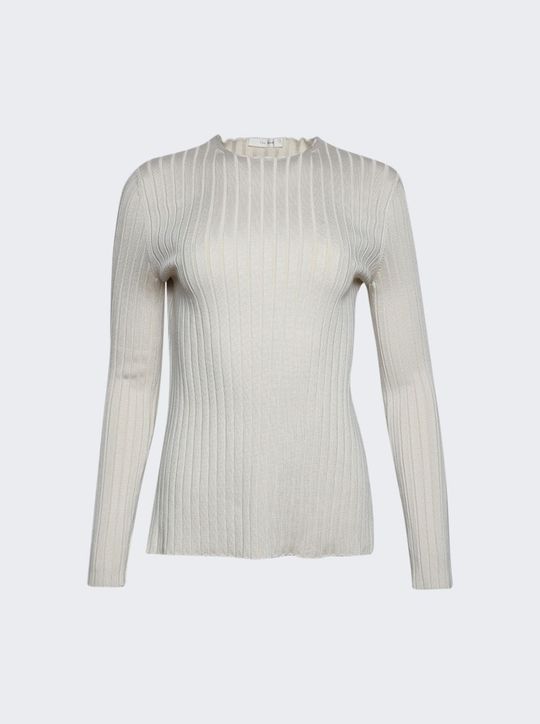 New The Row Sherman Top Cashmere Blend White Size Large MSRP