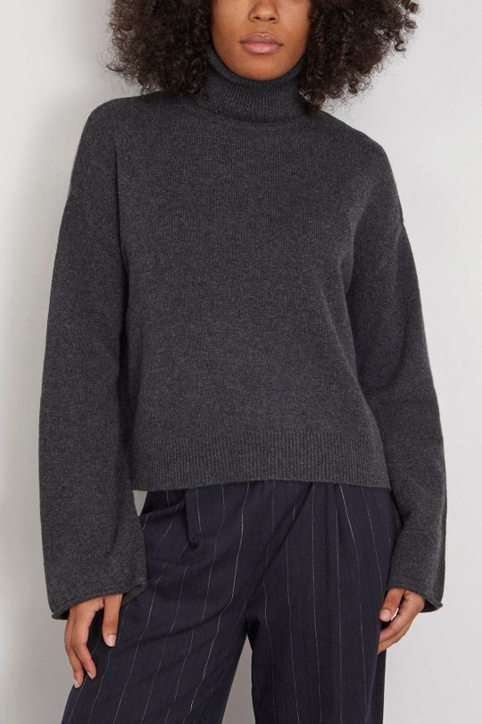 Alicia Knit Top - Dark Grey | SHOP BAZAAR