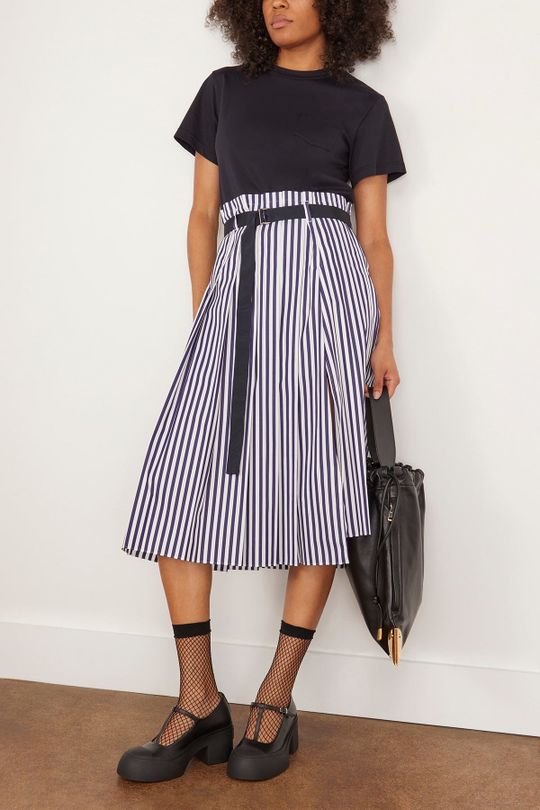 Cotton Gabardine X Wool Melton Coat | SHOP BAZAAR