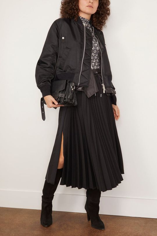 Cotton Gabardine X Wool Melton Coat | SHOP BAZAAR