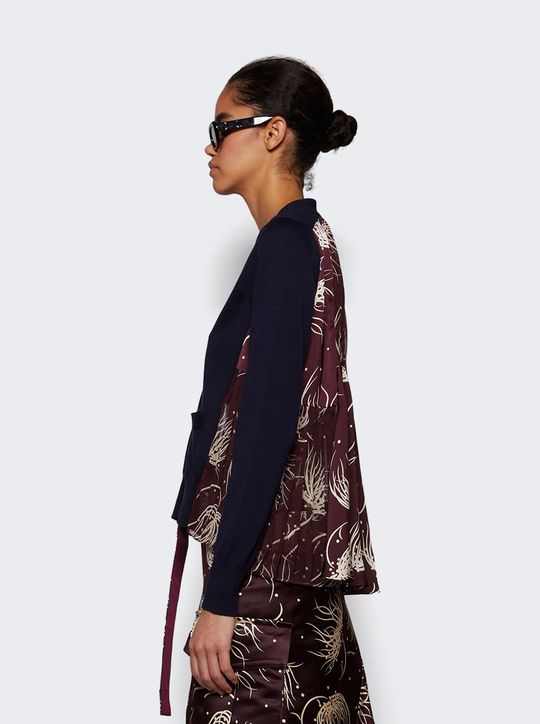 Cotton Gabardine X Wool Melton Coat | SHOP BAZAAR